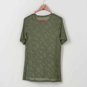 Lululemon Better Everyday Shirt Mens Green Short Sleeve Crew Neck No Size Tag